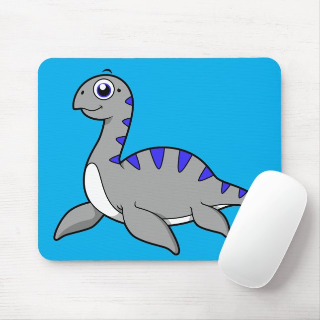 Mousepad Ótima Ilustração De Um Monstro De Loch Ness. (Com mouse)