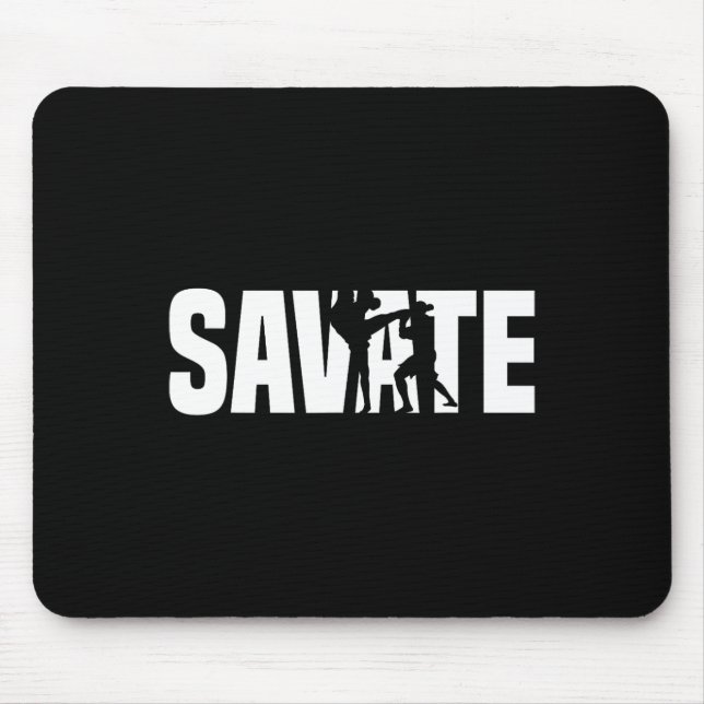 Mousepad Ótimo Conjunto de Boxe Savate Chute Mma Kickboxing (Frente)