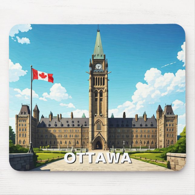 Mousepad Ottawa Canada Viagem (Frente)