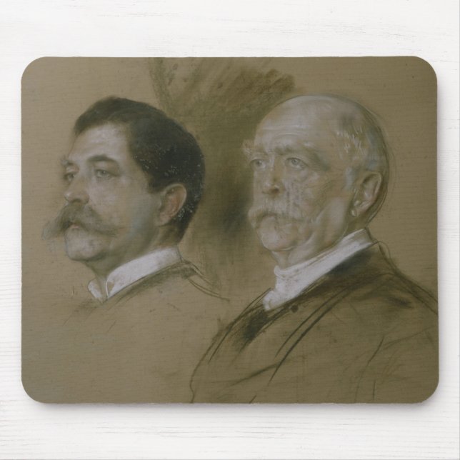 Mousepad Otto von Bismarck e seu filho Herbert (Frente)