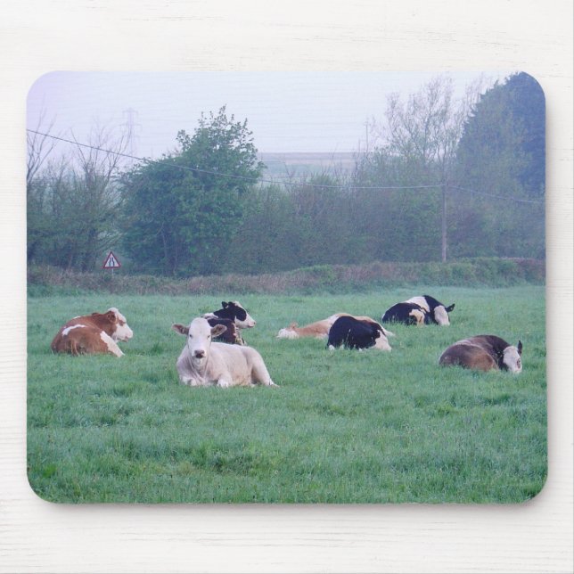 Mousepad ou Mousemat - Vacas de cor (Frente)