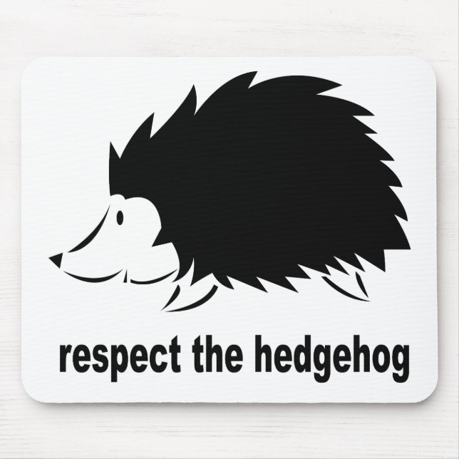 Mousepad Ouriço - Respeite o Ouriço (Frente)