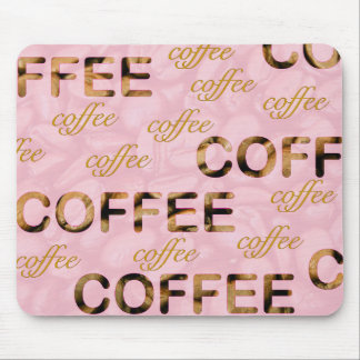 Mousepad Ouro cor-de-rosa café