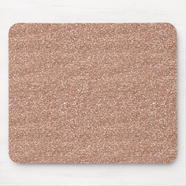 Mousepad Ouro cor-de-rosa do brilho brilhante Sparkly (Frente)