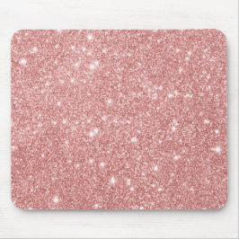 Mousepad Ouro cor-de-rosa do brilho luxuoso chique elegante