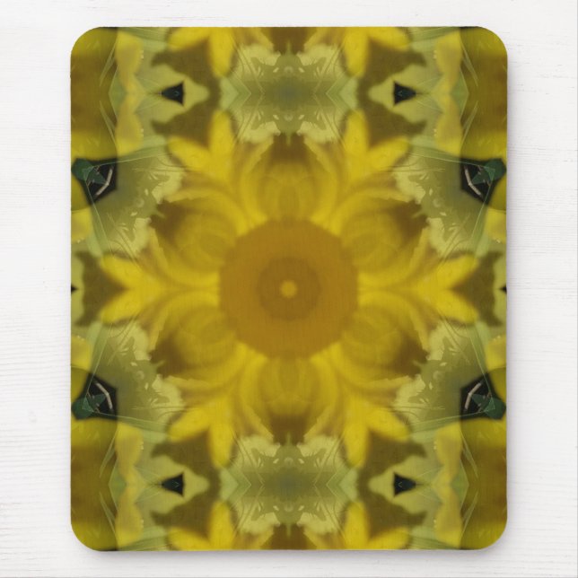 Mousepad Ouro de Intermitência da Flor Sunshine (Frente)