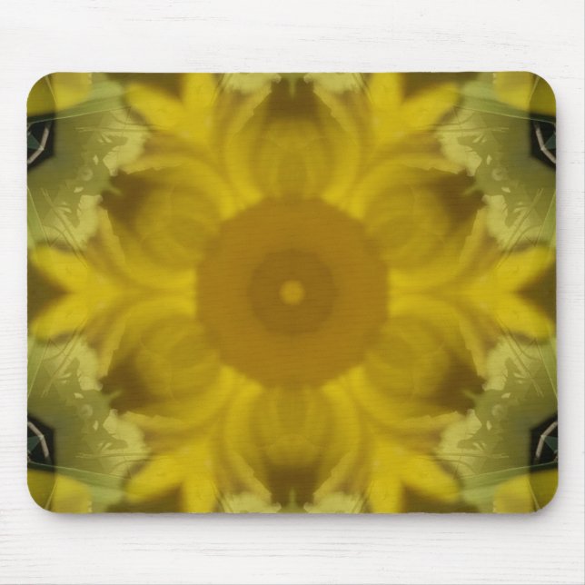 Mousepad Ouro de Intermitência da Flor Sunshine (Frente)