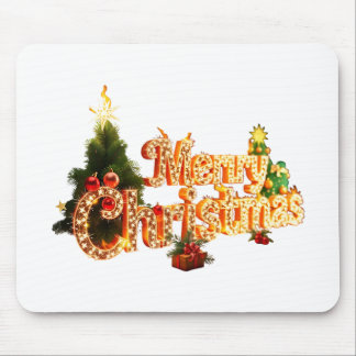 Mousepad Ouro de Natal Sparkle - Árvore Festiva