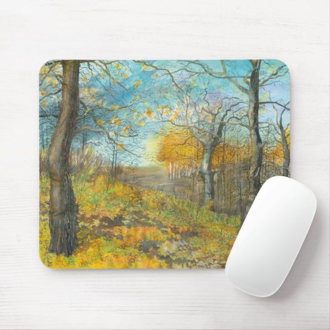 Mousepad Ouro de outono num carvalho (Com mouse)