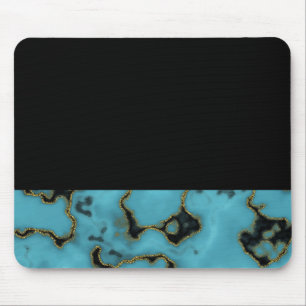 Mousepad Ouro de pedra e preto de turquesa