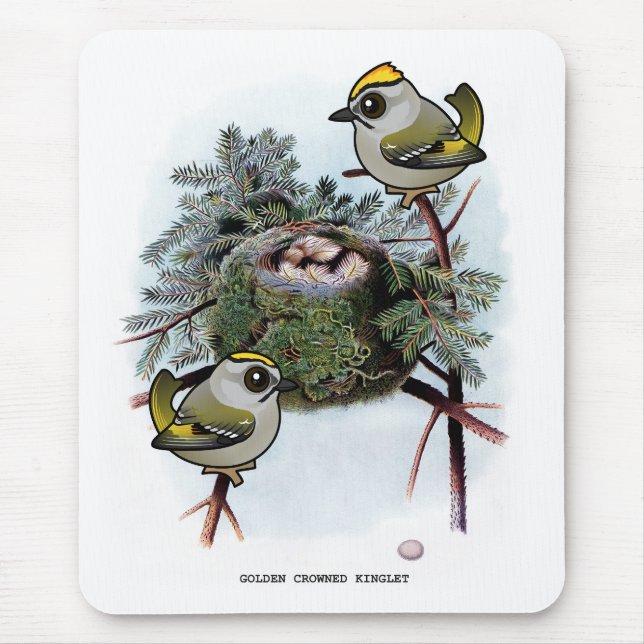 Mousepad Ouro de Vintage Kinglet (Frente)