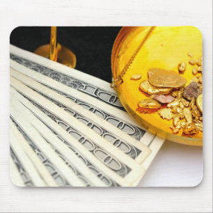 Mousepad Ouro e dinheiro
