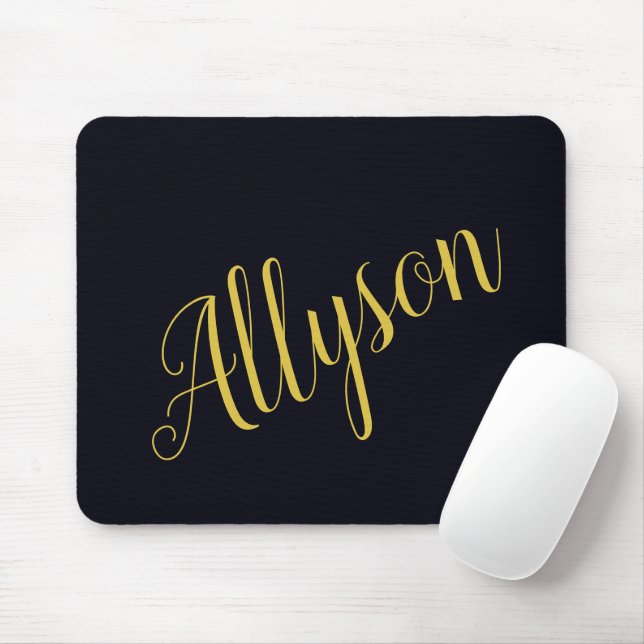 Mousepad Ouro glamour personalizado   (Com mouse)