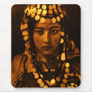 Mousepad Ouro Magrebe Ouled Naïl Berber Rapariga Mulher do