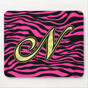 MOUSEPAD OURO N DA ZEBRA DO ROSA QUENTE