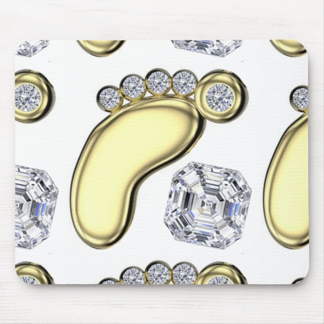 Mousepad Ouro Pé Bebê (Frente)