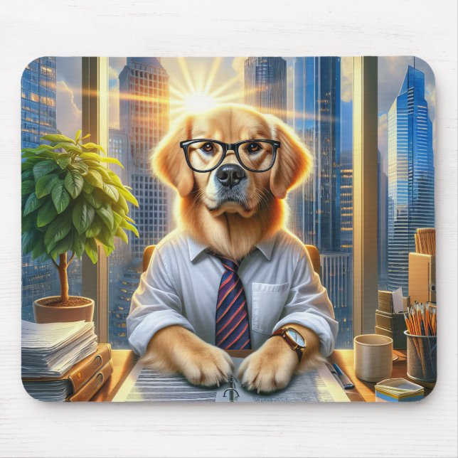 Mousepad Ouro Retriever Corporate Business (Frente)