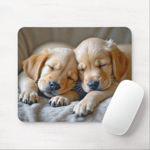 Mousepad Ouro Retriever Cuppies Dormindo