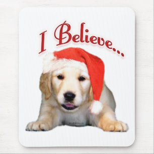 Mousepad Ouro Retriever Eu Acredito