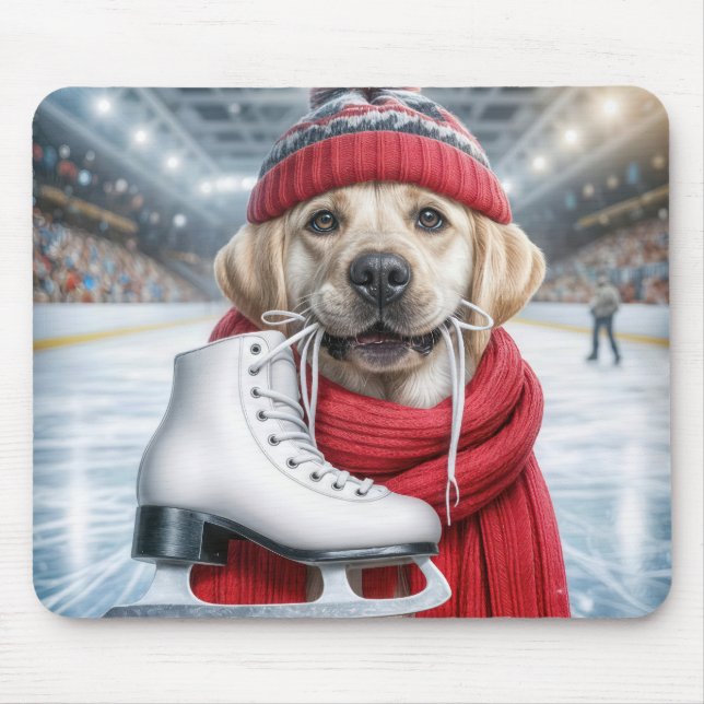 Mousepad Ouro Retriever Ice Hocky (Frente)