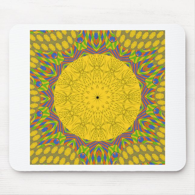 Mousepad Ouro sem costura ornamental. (Frente)