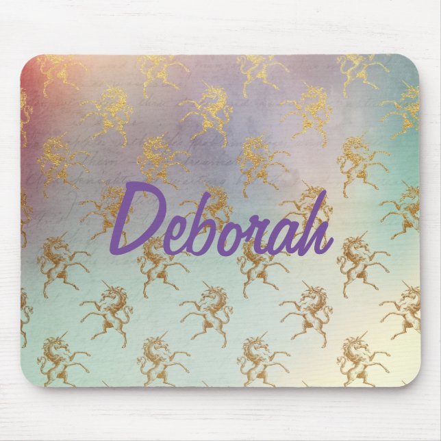 Mousepad Ouro Unicorns (Frente)