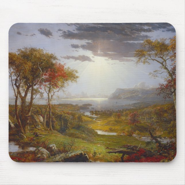 Mousepad Outono do Rio Hudson (Estado de Nova Iorque) (Frente)