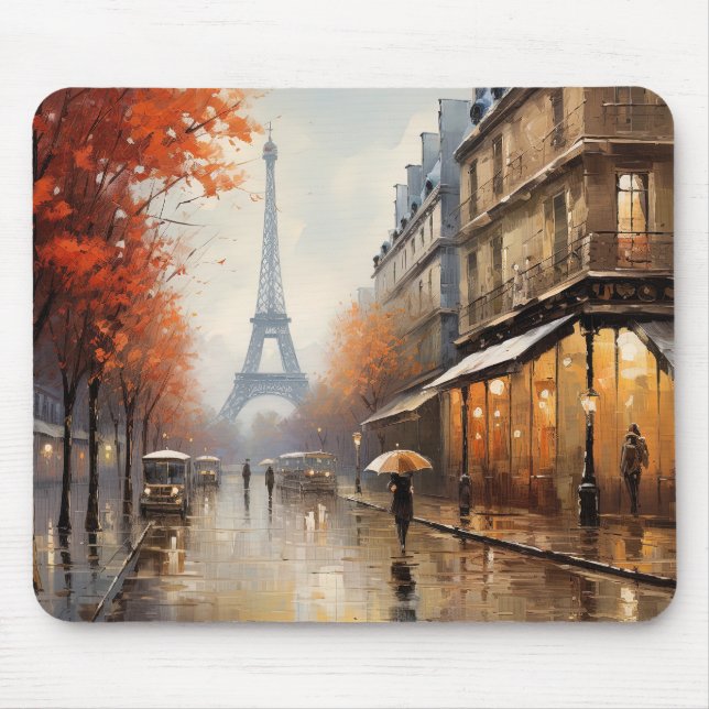 Mousepad Outono em Paris França (Frente)