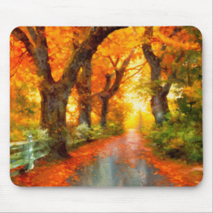 Mousepad outono/queda/folhas/natureza