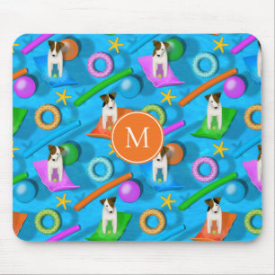 Mousepad outra festa de piscina do Parson Jack Russell Terr