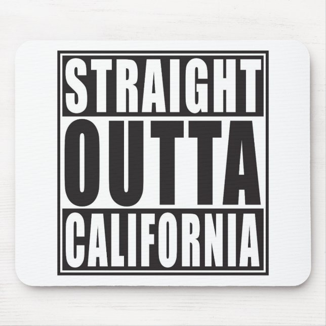 Mousepad Outta reto Califórnia (Frente)
