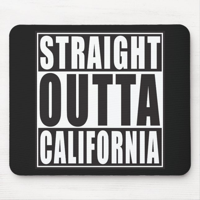 Mousepad Outta reto Califórnia (Frente)