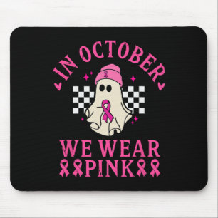 Mousepad Outubro Vestimos Mês de consciência do câncer de m