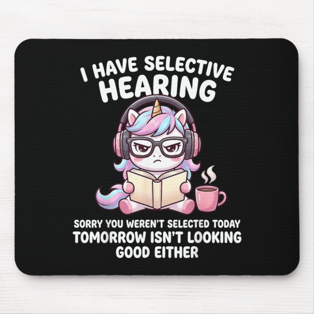 Mousepad Ouvindo nos Meus Próprios Termos Desculpe Não Fomo (Frente)