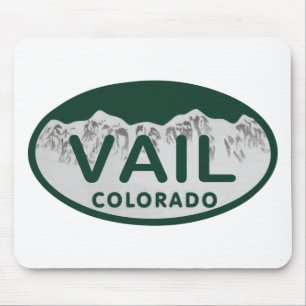 Mousepad Oval da licença de Vail