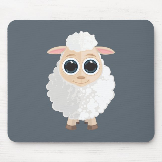 Mousepad Ovelha branca (Frente)