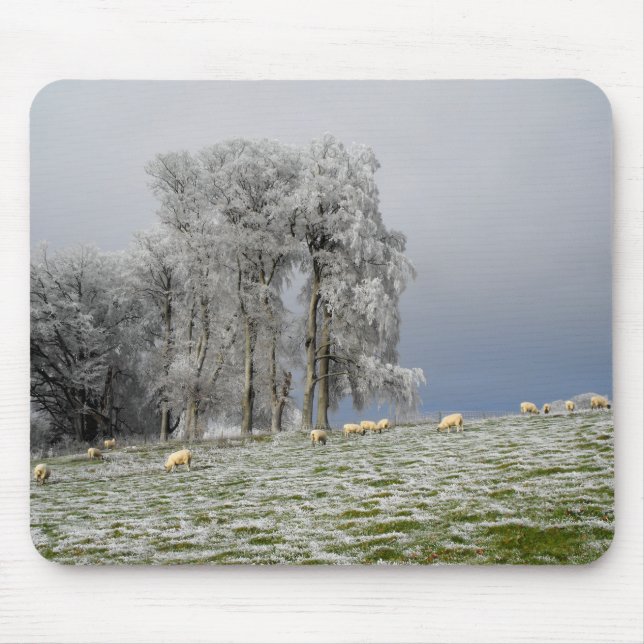 Mousepad Ovelha numa colina gelada (Frente)