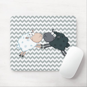 Mousepad Ovelha Preta Ovelha Branca