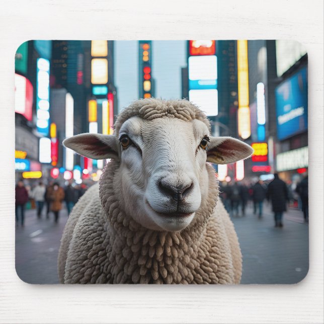 Mousepad Ovinos na Times Square (Frente)