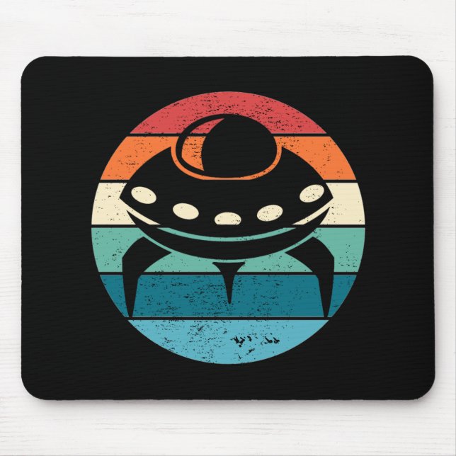 Mousepad OVNI Retro Sunset (Frente)