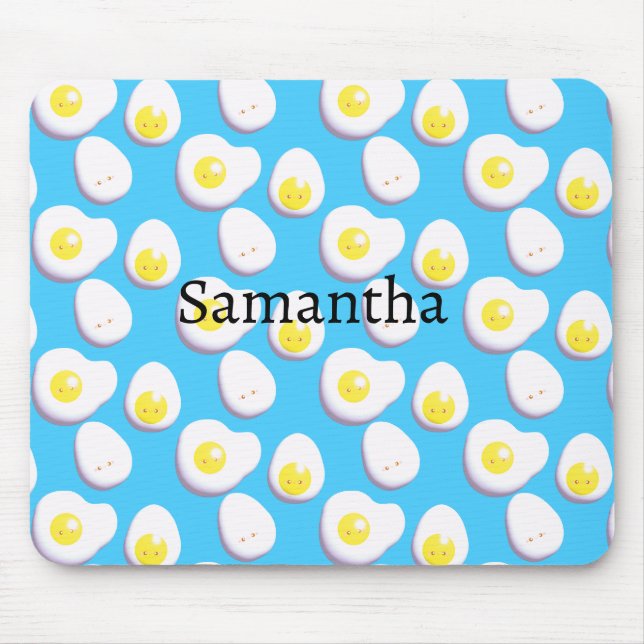 Mousepad Ovos Arborizados E Fritados 3D (Frente)