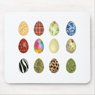 Mousepad ovos coloridos de páscoa