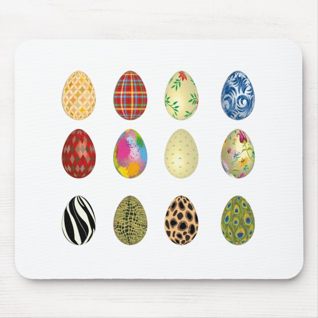Mousepad ovos coloridos de páscoa (Frente)