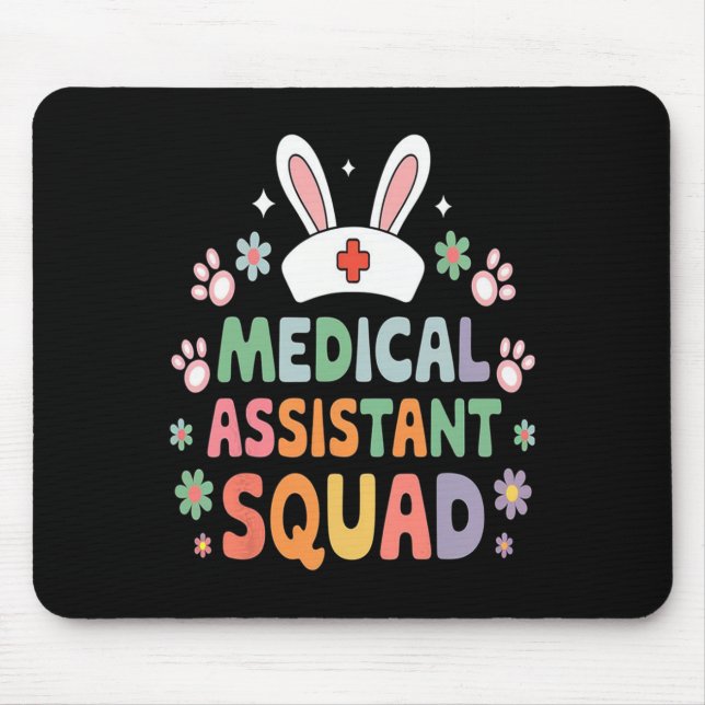 Mousepad Ovos de fantasia de coelhinho de montanha estampad (Frente)