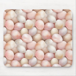 Mousepad Ovos Rosa Pêssego de Páscoa  