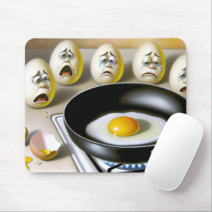 Mousepad Ovos Tristes A Observar Ovos Em Panela De Fragment