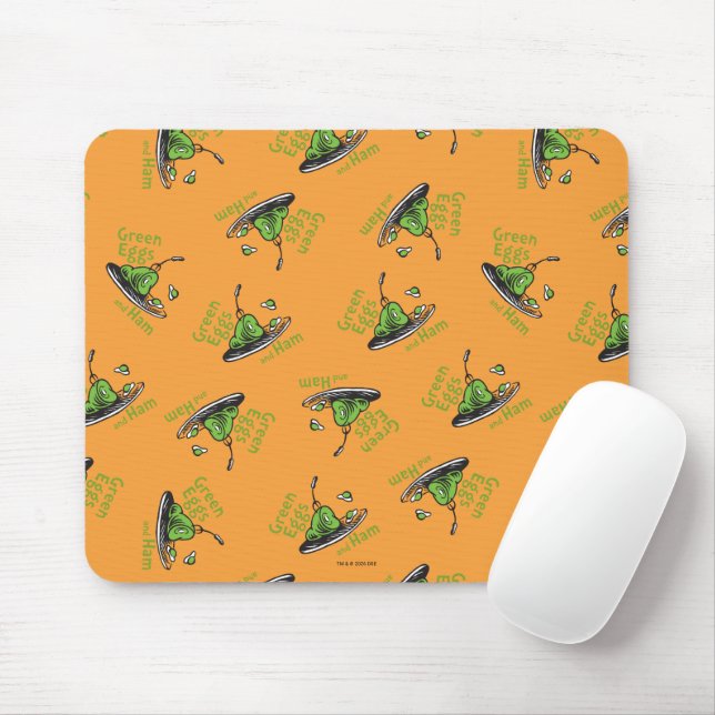 Mousepad Ovos Verdes e Presunto Padrão (Com mouse)