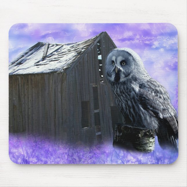 Mousepad Owl Barn Shed (Frente)