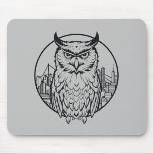 Mousepad Owl Bird Animal Freedom World Willife Wonder Art