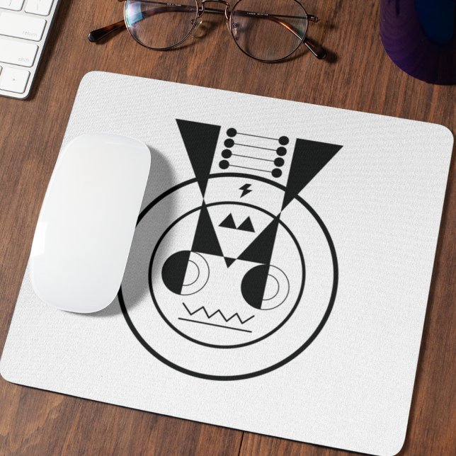 Mousepad Ox Zodiac - Ushi Geométrico Accessory (Stay grounded at your desk - Ushi zodiac mousepad for mindful focus)